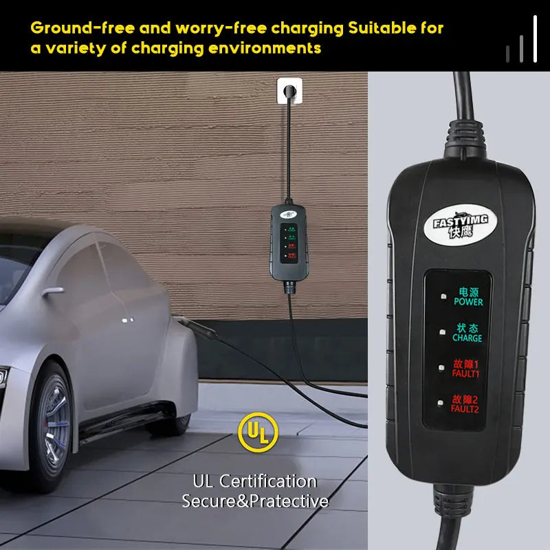 3KW Portable AC EV Charger